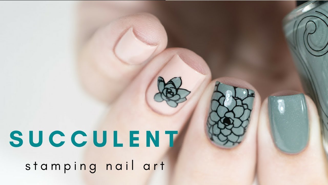 ногти, маникюр, дизайн ногтей, nails, nail art, succulents, succulent...