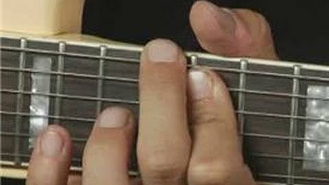 1st Inversion of Db Minor Guitar Chord on the Bottom Strings : Guitar Chord Dictionary 21