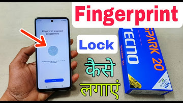 Tecno Spark 20 Fingerprint Lock Kaise Lagaye | How To Set Fingerprint Lock Tecno Spark 20 |