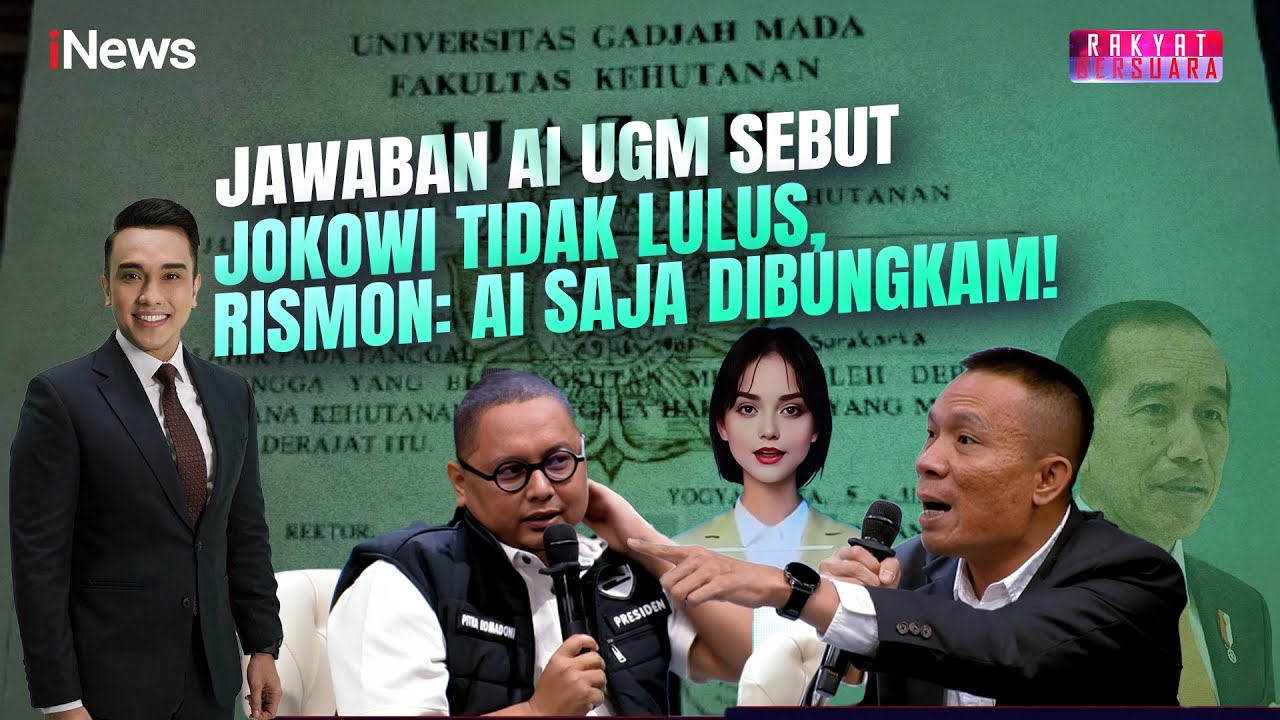Sindirian Rismon Untuk UGM & Jokowi Soal Ai Lisa: Mesin Aja Dibungkam Karena Sebut Jokowi Tak Lulus