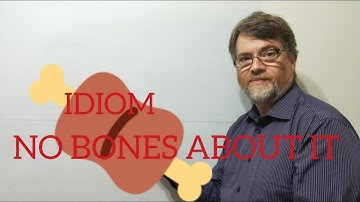 English Tutor Nick P Idioms (265) No Bones About It
