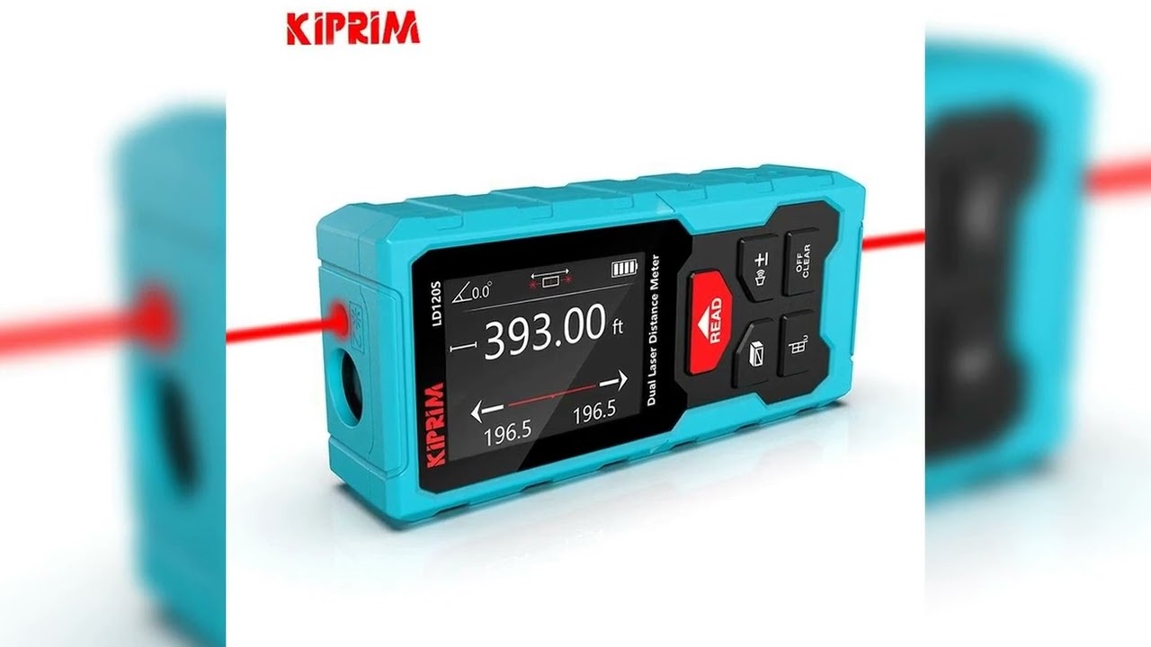 A must-have product! Kiprim Dual Laser Distance Meter Rechargeable Bilateral Laser Rangefinder 120