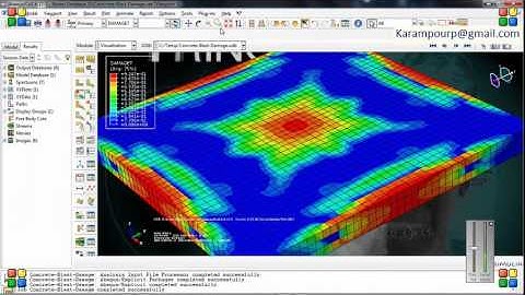 Abaqus Blast Simulation- Concrete Damage plasticity