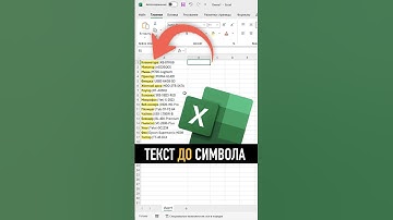 Как вытащить текст до определенного символа в Excel