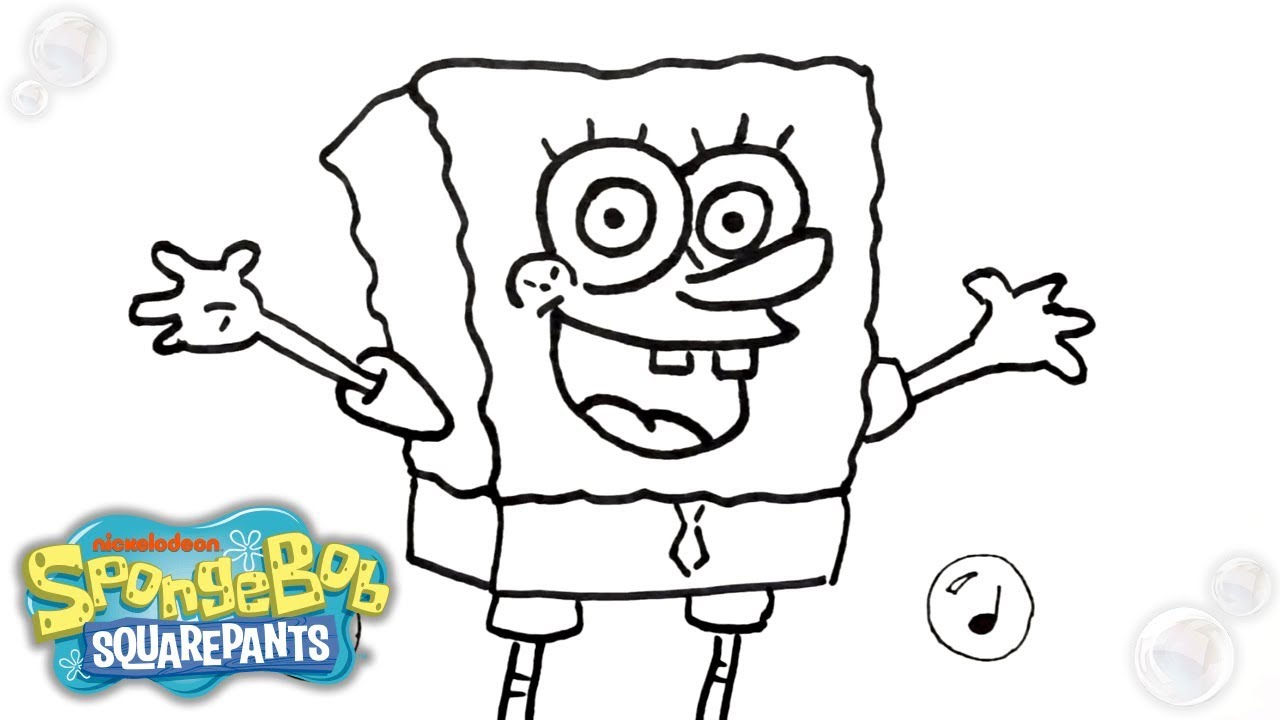 spongebob theme played by a doodling marker spongebob music