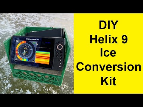 DIY Helix 9 Fish Finder Ice Conversion Kit 