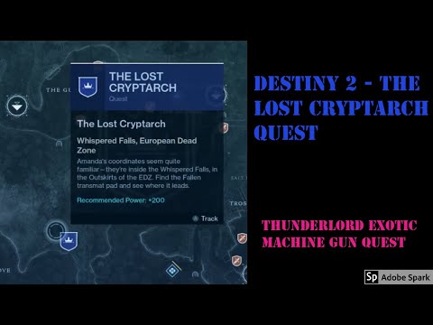 Vidéo: Étapes De La Quête Destiny 2 Thunderlord: Toutes Les étapes De La Quête Du Journal Du Récif Cryptarch Expliquées