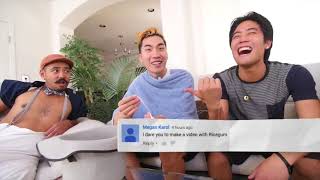 Couple Reacts : I Dare You: Jumping Bellyflop! (ft. Ricegum) By Nigahiga Reaction!!!