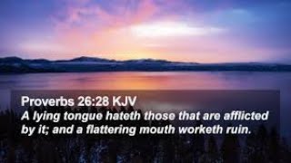 Proverbs 26:28:  A Quick Look