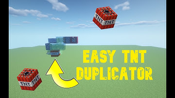 How To Make A EASY TNT DUPLICATOR In Minecraft 1.15+