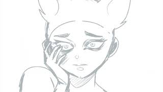 Plortch rough #animation (aka someone's head went plortch) #roughdraft #storyboard #animeart #art