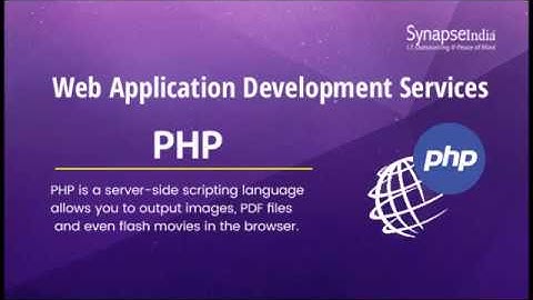 Web Application Development by SynapseIndia using PHP