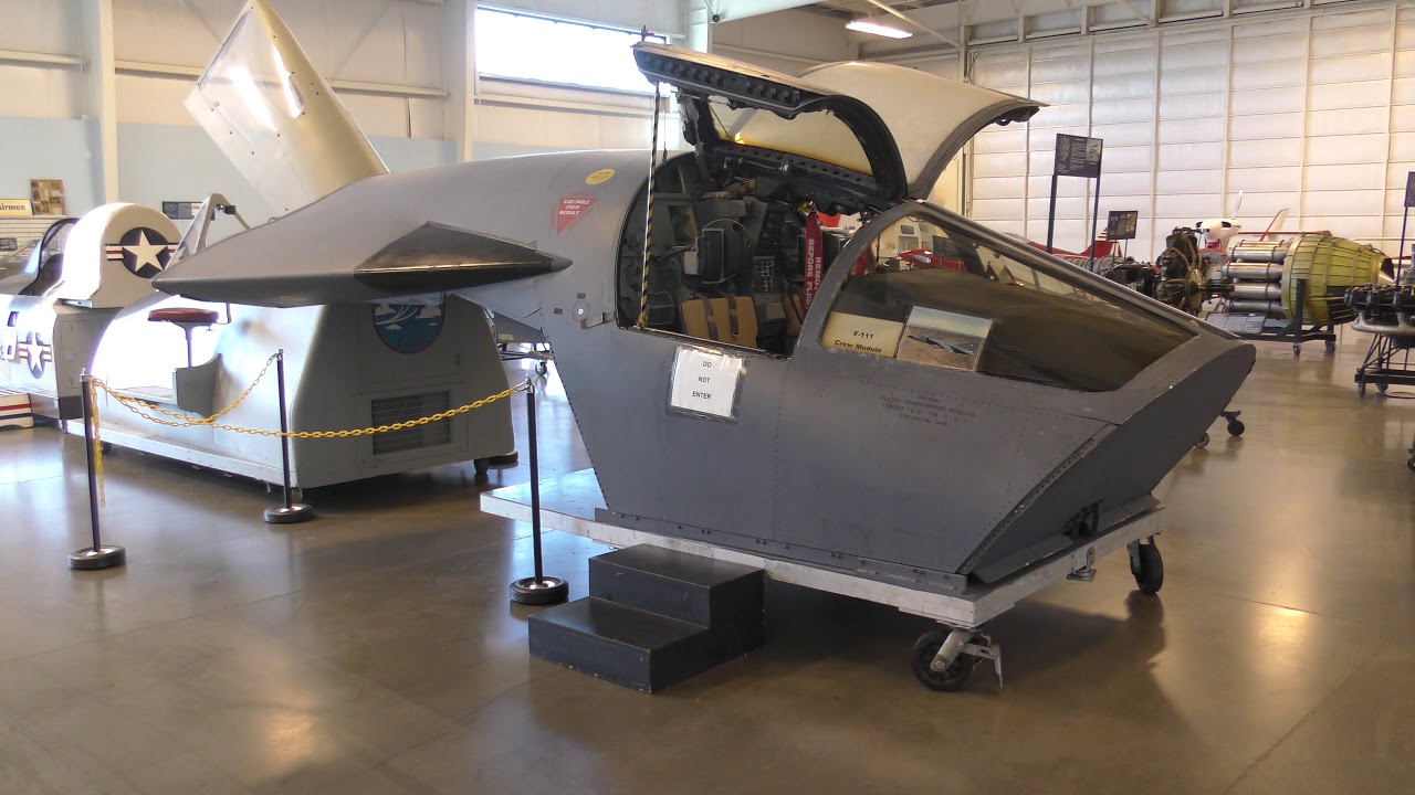 pod, F111a, Aerospace museum of California, McClellan Airforce base, bail o...