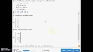 Matrix Equation Solving Help