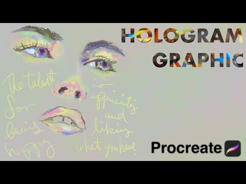 Procreateでキラキラ光るホログラム グラフィックを作ろう 簡単でcool プロクリエイト 初心者 描き方 使い方 イラスト デザイン Ipad Graphic Hologram ホログラム Youtube