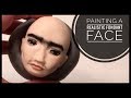 Realistic Fondant Face - How To Paint: Pintando Cara de Fondant (Kahlo Cake Topper Part  1 of 3)