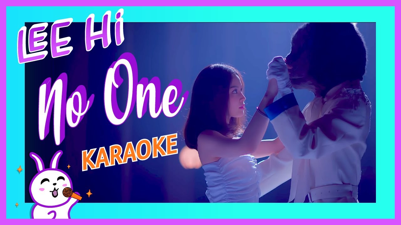 LEE HI NO ONE Karaoke - YouTube