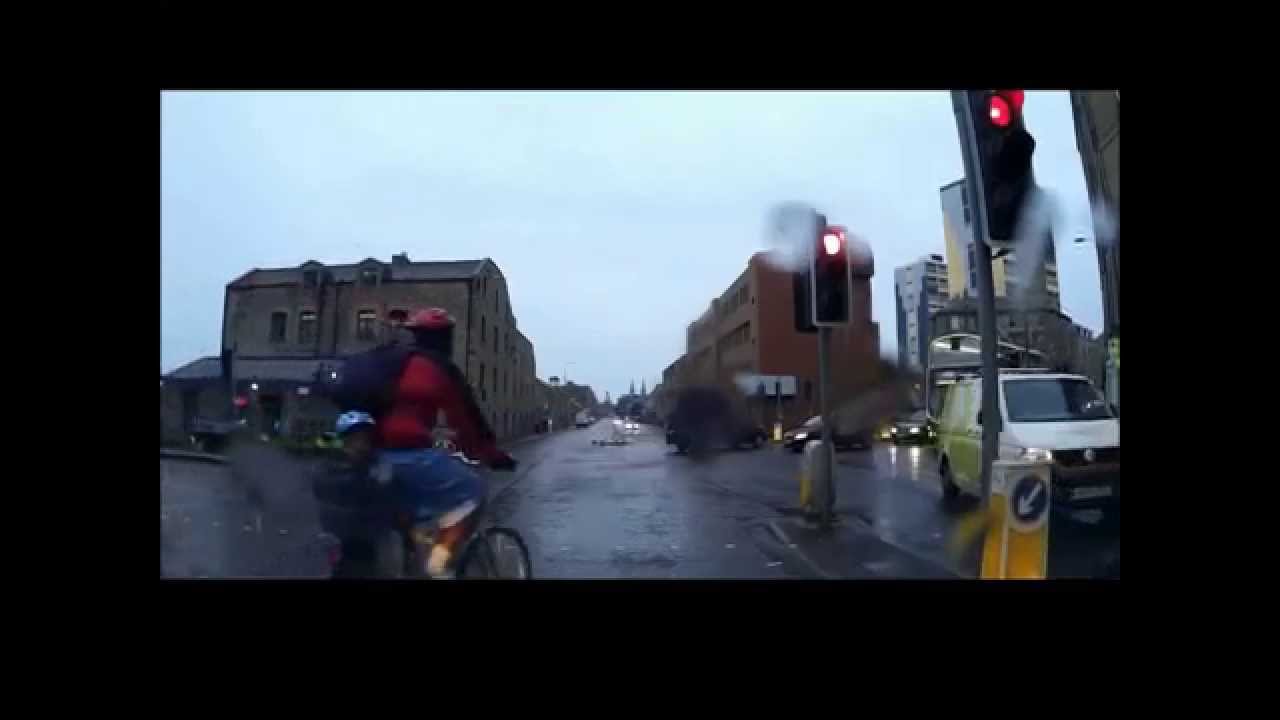 Idiot Cyclist Edinburgh Child on Back - No.3