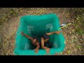 Build Temple Tunnel Swimming Pool And Water Slide To Swimming Pool