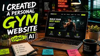 I Created a Personal Gym Website Using AI 🤯 | No Coding..