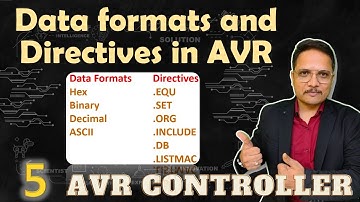 Data Formats and Directives for AVR Microcontrollers: Key Concepts and Uses