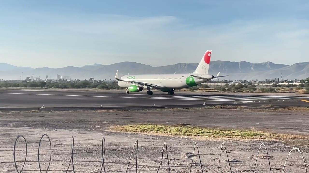Despegue ruidoso A321 CEO Viva Aerobús en TRC