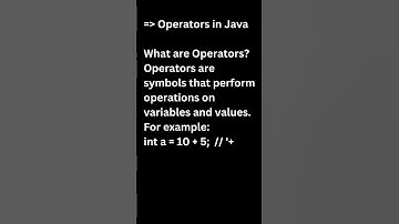 Operators in Java Explained with Examples
