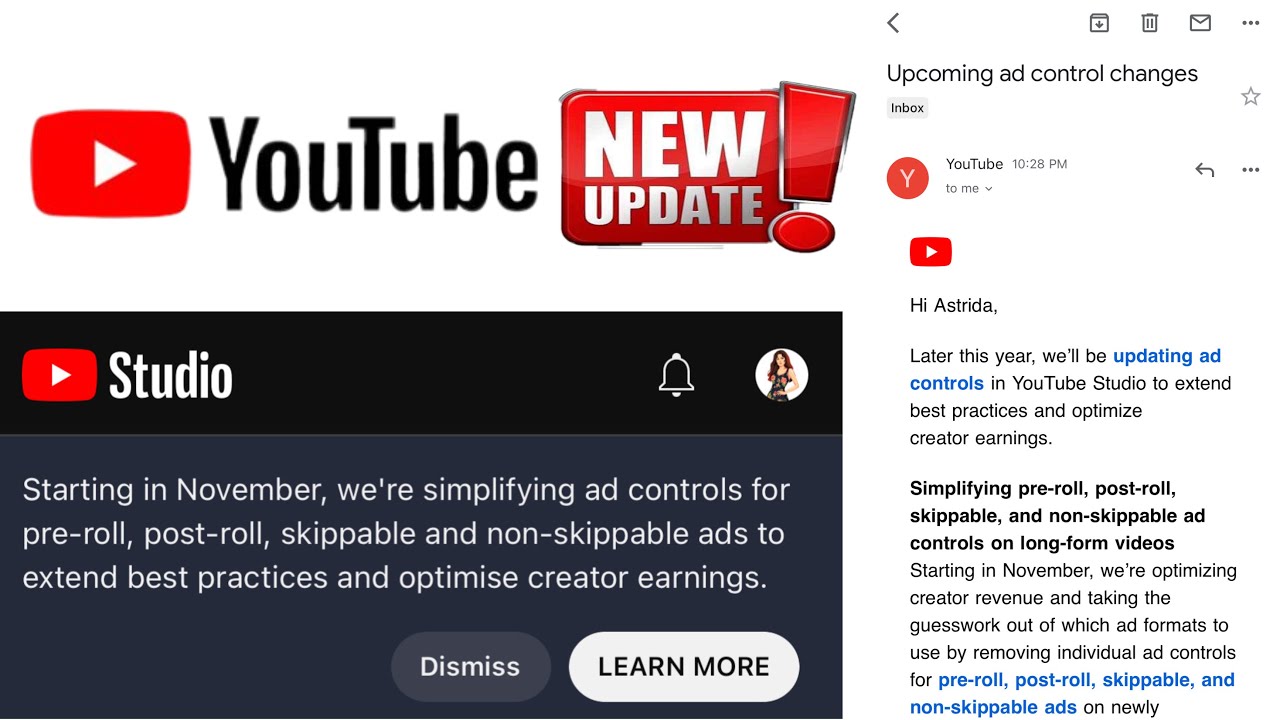 beo contact changes in caterease - youtube Images High... Upcoming ad control changes youtube email | Starting in November Yt ...