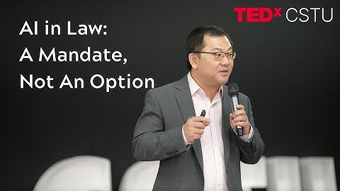 AI in Law: A Mandate, Not An Option | Lingfei Wu | TEDxCSTU