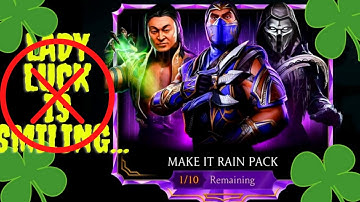 😇Make it Rain Pack Opening! Will I get lucky again??? 🤔  MK Mobile