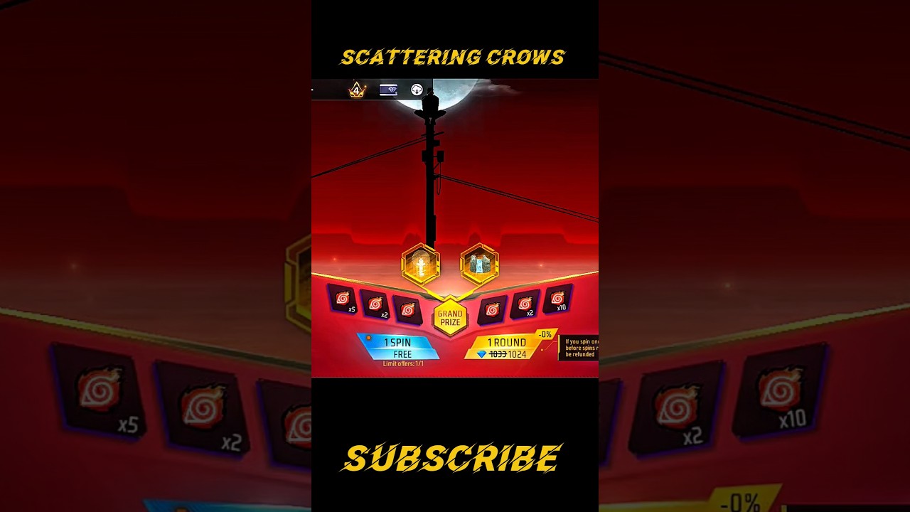 FREE FIRE MAX SCATTERING CROWS RING REWARDS 😍 EVENT l 