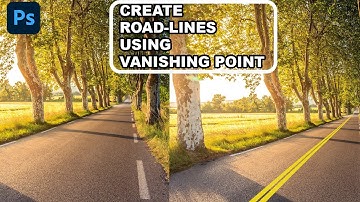 How To Create Road Lines Or Marking In Photoshop -  Photoshop Tutorial