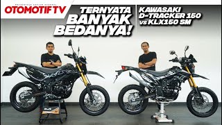 DUEL SUPERMOTO KLX150SM vs D-TRACKER 150, SIAPA LEBIH GANTENG dan BANYAK FITUR..?!?! l Otomotif TV