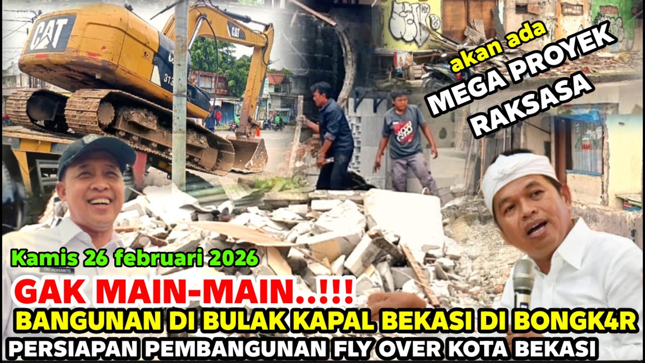 LAPOR KDM‼️GAK MAIN MAIN‼️ BANGUNAN DI BULAK KAPAL MULAI DI BONGKAR‼️ FLYOVER AKAN SEGERA DI BANGUN