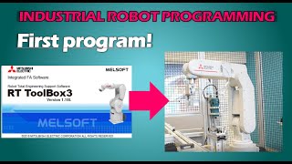 Robot programming | First Program | MELSOFT Mitsubishi RT ToolBox 3. screenshot 4