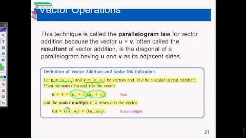 6.3 Vectors in a Plane