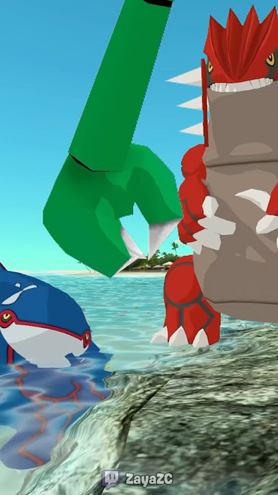 When rayquaza CATCHES Groudon and Kyogre messing around 😂