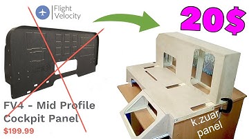 ПАНЕЛЬ кабины самолёта для самодельных джойстиков. Wooden Panel for DIY joysticks (k.zuar panel v1)