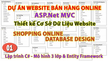 Bài 01 - Database Shopping Online | Thiết kế Database Bán Hàng Online | ASP.Net MVC | KhoaiCodeTV