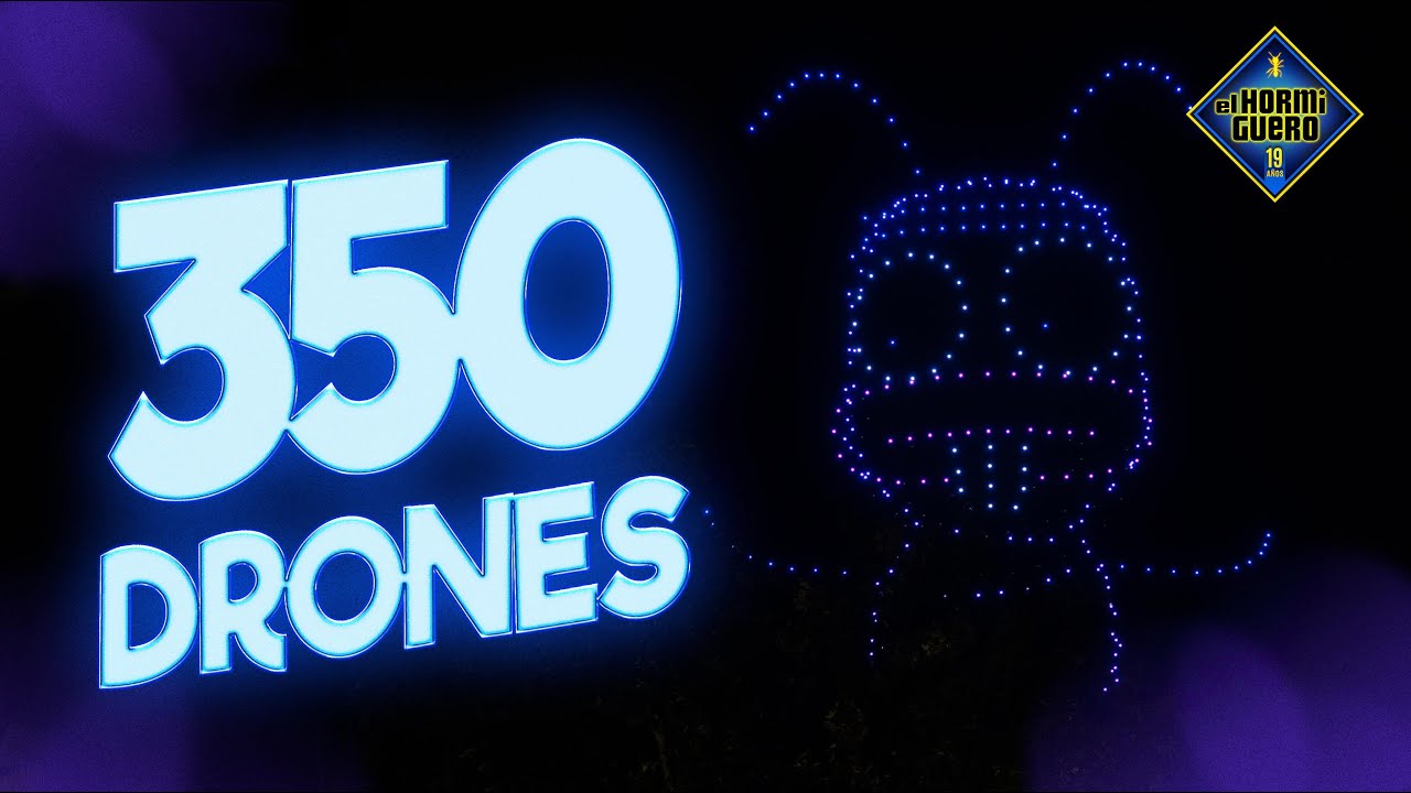 ¡Coreografía de 350 drones volando a la vez! - El Hormiguero