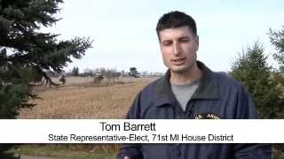 Newly elected state Rep. Tom Barrett (MI District 71) on AgriPac endorsement