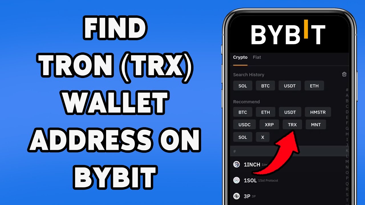 How To Find Tron (TRX) Wallet Address On Bybit 2025 | Access Your TRX  Deposit Address