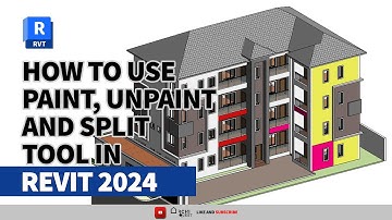 How To Use The Paint, Un-paint, And Split Surface Tool In Revit | Tutorial video