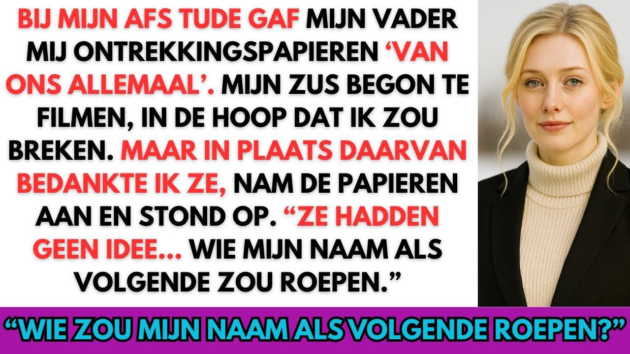 “Bij mijn afstuderen gaf mijn vader me ontwrichtingspapieren… tot de CEO mijn naam riep.”