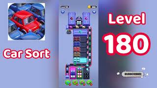 Car Sort Color Puzzle Level 180 Walkthrough 🚗🎨 | Mini Boss