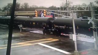 Csx sd50-2 engine trailing on a k train in Bergenfield