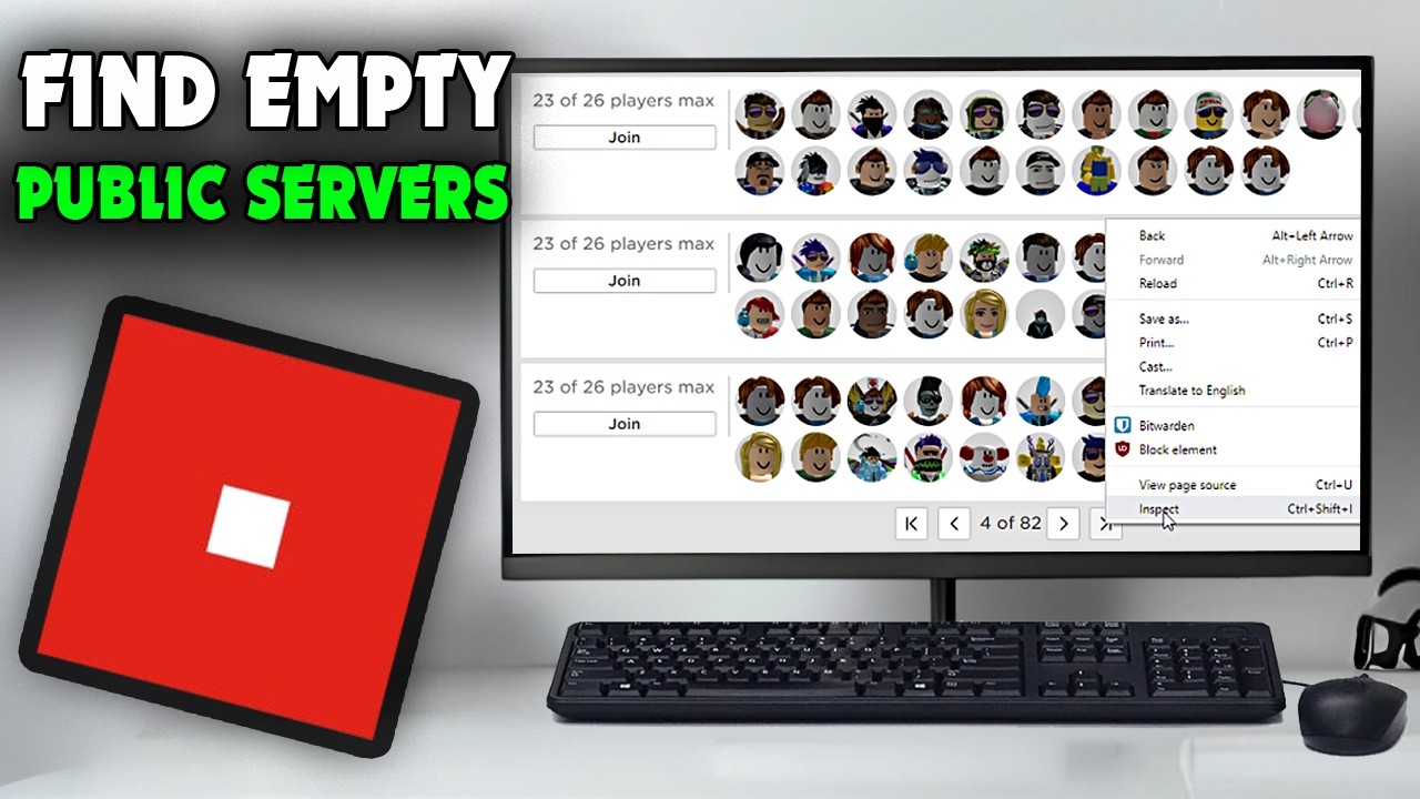How To Find Empty Public Servers In Roblox 2026 YouTube 