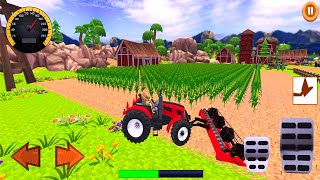 Real Tractor Driving Farming Simulator  Games - Traktor Pertanian Android Gameplay screenshot 2