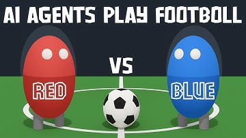 AI Agents Play Football — Red vs Blue Match | Deep Reinforcement Learning #ai #deeplearning #short