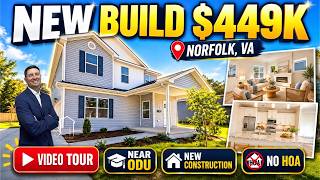 What $449,900 Buys You in Norfolk VA | New Construction Home Tour